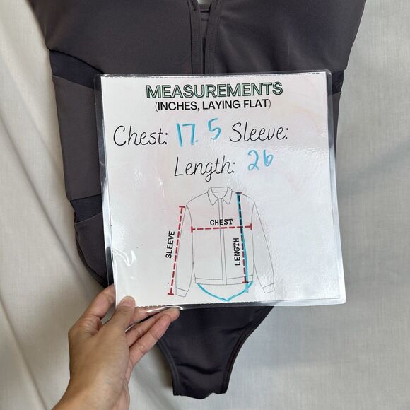 Jets by Jessika Allen Women's Aspire Plunge Cut Out One-Piece Slate 12 Swimsuit - Picture 7 of 10